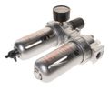 Блок подготовки воздуха JTC-JW0889-803 (лубрикатор, осушитель, 3/8", пластик. переключ., 150PSI, 2500 л/мин, 125 мл)