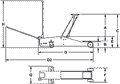 Домкрат подкатный Chicago Pneumatic CP80020