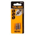 Набор вставок (бит) торцевых 1/4" Torx T27 25 мм 2 предмета TOLSEN TT20225