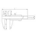 ASIMETO 341-12-4 Штангенциркуль нониусный тип 1; 0,02 мм, 0-300 мм