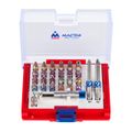Набор вставок (бит) 1/4", TORX, HEX, PZ, PH, SLOT, 28 предметов МАСТАК 058-11028C