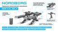 Подъемник ножничный для сход-развала NORDBERG N635-5,5G_380_H (5,5 т, 380 В, 2 уровня, серый)