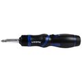 Licota ARD-12K04 Отвертка трещоточная с поворотной ручкой и сменными вставками 1/4", 9 пр.