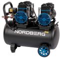 Компрессор безмасляный 220В ресивер 50 л 500 л/мин NORDBERG NCEO50/500