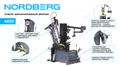 Станок шиномонтажный NORDBERG 4633 с автоматической монтажной головкой, серый (до 30"), автомат