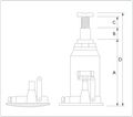 Гидравлический бутылочный винтовой домкрат AX15-230