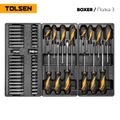 Набор инструментов "BOXER" для тележки TOLSEN TT85415-157 (12 ложементов, 157 предметов)