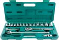 Набор головок торцевых дюймовых S05H4219S, 1/2"DR, SAE 3/8"--1-1/4", 19 предметов