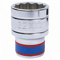 Головка торцевая стандартная двенадцатигранная 1/2", 22 мм KING TONY 433022M