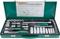 Набор головок торцевых стандартных и глубоких S04H3157S, 1/4" и 3/8"DR, 4-24 мм, 57 предметов