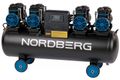 Компрессор безмасляный 380В ресивер 120 л 1000 л/мин NORDBERG NCEO120/1000