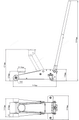 Домкрат подкатной NORDBERG N32025L (2,5 т)