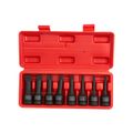 Набор головок ударных ROSSVIK ST243 1/2", Spline M5-M18, 8 предметов