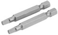 Набор вставок (бит) торцевых 1/4" Square S2 50 мм 2 предмета TOLSEN TT20339