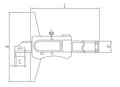 ASIMETO 322-12-7 Штангенглубиномер с Г-образной губкой цифровой 0-300 мм, 0,01 мм