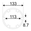 Головка для задней гайки дифференциала JTC-5261 (d=133 мм, MERCEDES, MAN)