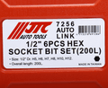 Набор головок с насадкой удлиненные H5-H12 JTC-7256 (в кейсе, 1/2", 6 предметов)