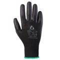 Перчатки нейлоновые JETA SAFETY JP011 с полиуретановым покрытием черные 12 пар