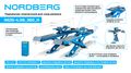 Подъемник ножничный для сход-развала N635-4,5B_380_H (4,5 т, 380 В, 2 уровня, аварийное опускание)