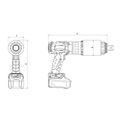 Гайковерт NBTW-60L аккумуляторный NORGAU 057003160 (1.1/2", 1500-6000 Nm)