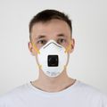 Полумаска Mircon JETA PRO JM-8632 противоаэрозольная с клапаном, с угольным слоем, класс защиты FFP3 /10шт/