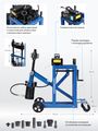 Выпрессовщик шкворней NORDBERG N31PE76A (75 тонн) с тележкой, пневмопривод