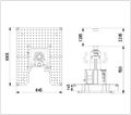 Пневмогидравлический канавный подъемник с телескопическим цилиндром GGD150F