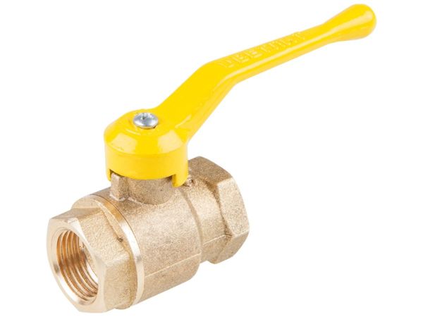 Кран шаровый 3/4" вн.-вн. ручка (ГАЗ) PN1,6 МПа; 11Б27п4, Цветлит