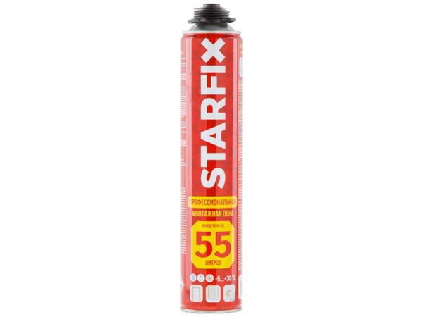 Пена монтажная профессиональная всесезонная STARFIX Gunfoam (730мл)