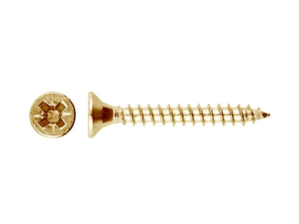 Шуруп универсальный 3.5х35 мм желтый цинк (5 кг) STARFIX