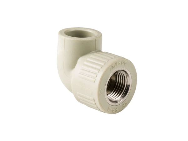 Колено ПП комб. вн. 25х3/4", сер. РТП