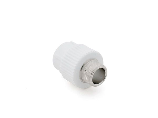 Ниппель ПП комб. нар. 20х3/4", бел. РТП