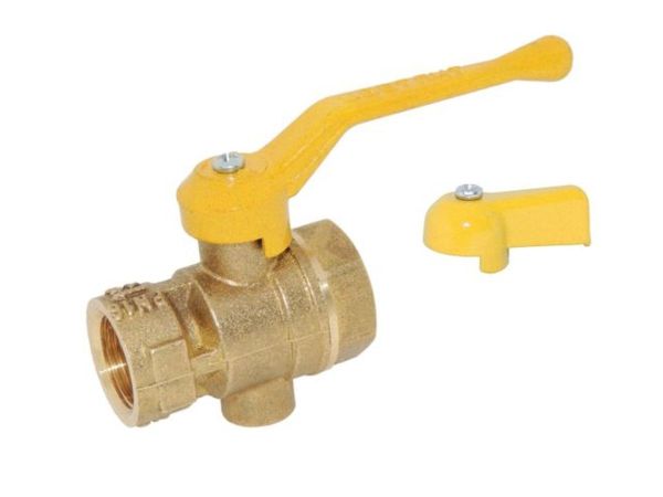 Кран шаровый 1/2" под манометр, (ГАЗ) PN1,6 МПа; 11Б27п10, Цветлит