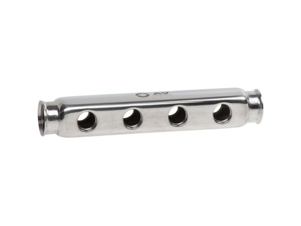 Коллектор 1/2" х 4 вых. двухсторонний, AV Engineering