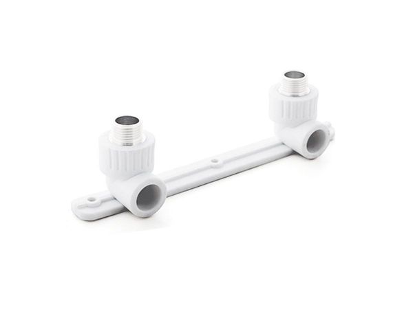 Колено ПП комб.под смеситель нар. 20х1/2", бел. РТП