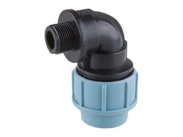 Колено 25 х 1/2" нар. (для ПЭ труб), AV Engineering