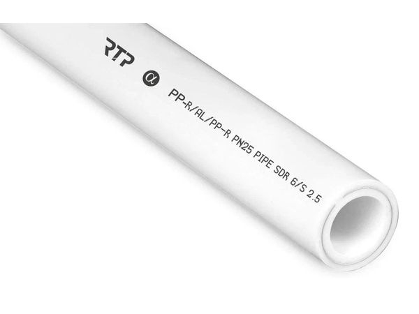 Труба ПП алюм. 32х5.4 PN25 бел. 4м РТП