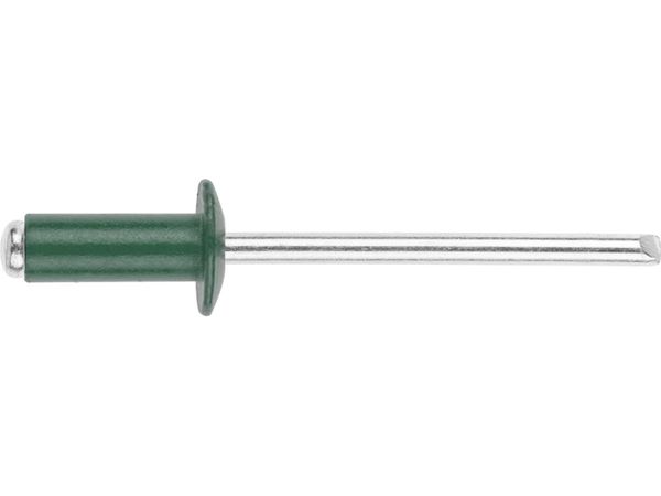 Заклепка вытяжная 4.0х10 мм алюминий/сталь, RAL 6002 (20000 шт в коробе) STARFIX