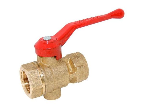 Кран шаровый 1/2" под манометр, PN1,6 МПа; 11Б27п11, Цветлит
