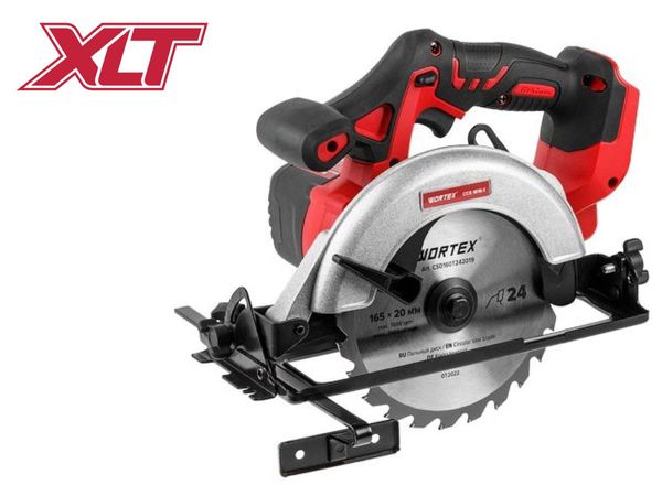 Аккум. циркулярная пила WORTEX CCS 1816-1 в кор. ALL1 XLT SOLO 18 В, 165 мм, до 55 мм