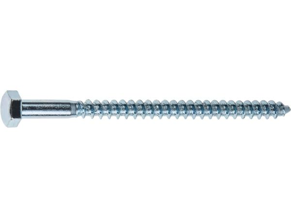 Шуруп 10х70 мм шестигр. головка, цинк, DIN 571 (2 шт в зип-локе) STARFIX