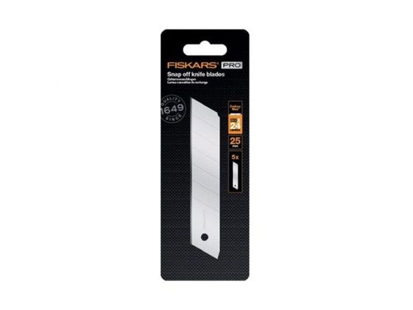 Лезвия сменные сегментированные 25мм 5шт CarbonMax FISKARS