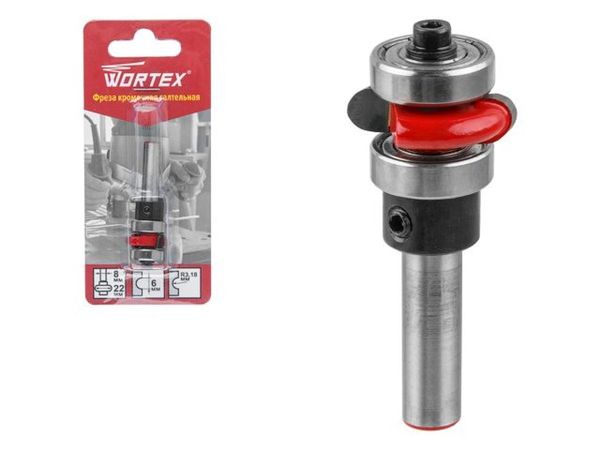 Фреза кромочная галтельная 22х6 мм WORTEX
