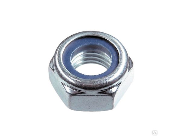 Гайка М20 со стопорным кольцом, цинк, DIN 985 (10 шт в пласт. конт.) STARFIX