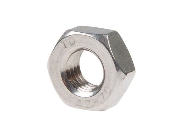 Гайка М14 шестигр., нерж.сталь (А2), DIN 934 (100 шт в карт. уп.)