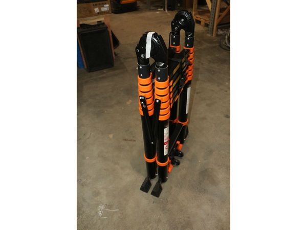 Лестница телескопическая 2-х секц. алюм. 290/580см, 2х7 ступ. 19,2кг BLACK LINE STARTUL (ST9932-05
