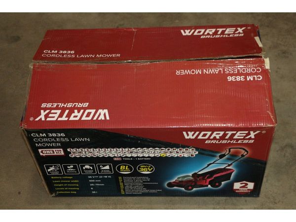 Газонокосилка аккумуляторная WORTEX CLM 3836 ALL1 XLT SOLO БЕСЩЁТ.ДВИГ., 18В+18В, шир.370 мм уцене