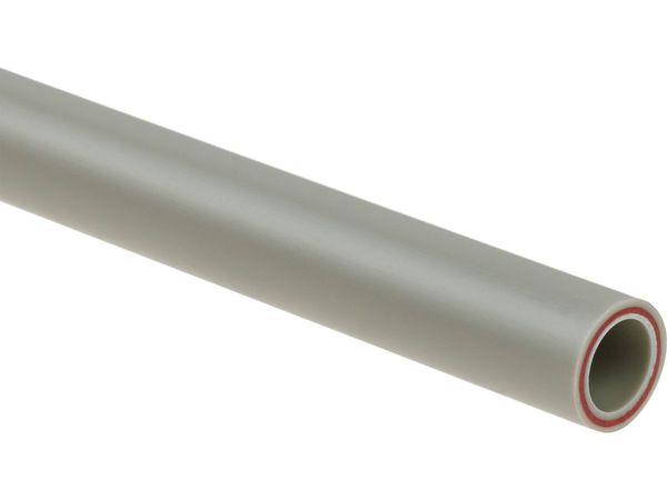 Труба ПП стекловолокно 25х4,2 PN25 SDR6 сер. 2м AV Engineering