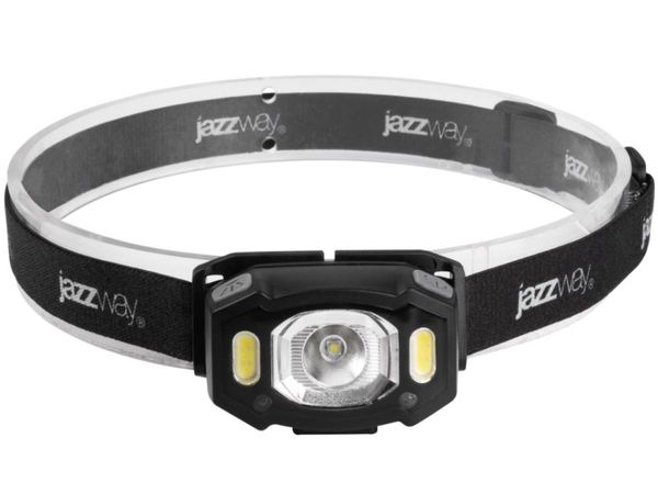 Фонарь налобный светодиодный аккум. 5Вт Jazzway
