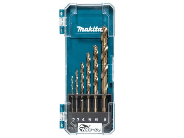 Набор сверл по металлу HSS-Co 2,3,4,5,6,8 мм (6 шт) MAKITA